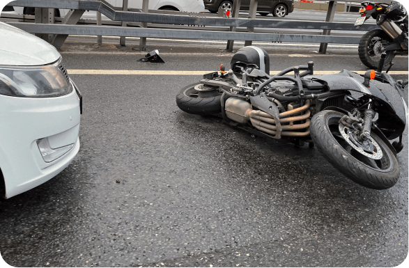 Two bikes collided in a road accident
