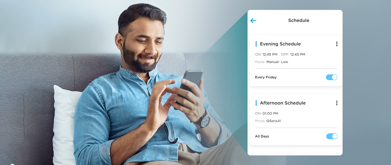 Sleep mode of the Qubo Smart Air Purifier 