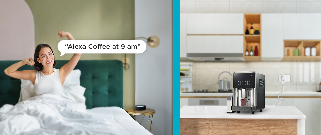 Schedule your smart plug to turn on your hair dryer well in advance and save styling time