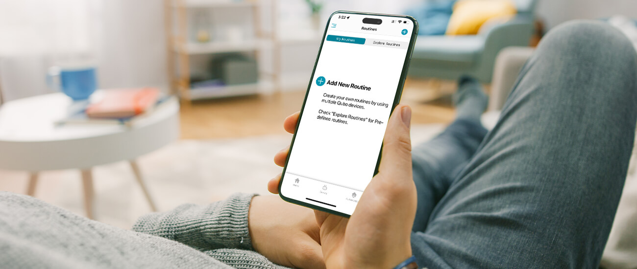 Create routines on your Qubo Smart Video Doorbell to tighten security at certain hours of the day