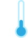 Thermometer showing cold weather