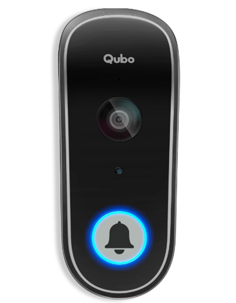 Qubo Video Doorbell Black Front view
