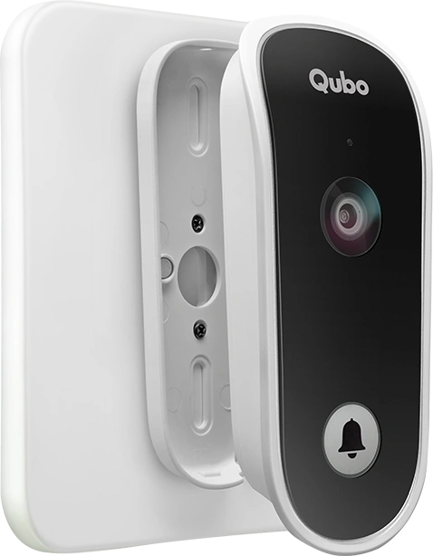 Qubo Video Doorbell White Right view